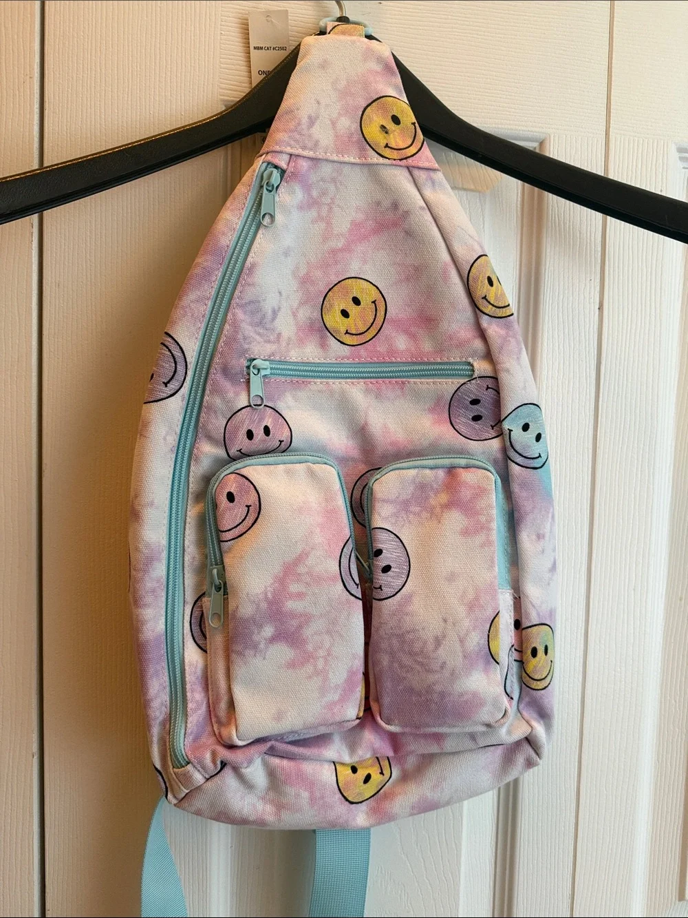 Tie-Dye Smiley Sling Backpack
